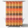 thumbnail image 2 of Lush Decor Royal Empire Stripe Shower Curtain, 72x72, Tangerine, Single, 2 of 4