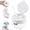 White, variant on Portable Retainer and Denture Cleaning Case 3-in-1 Retainer Case for Women | With Magnetic Lifting Tray Mirror Cleaning Brush and Removal Tool, Leak Proof Large Capacity for Travel and Daily Use