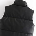 thumbnail image 5 of Womens Vests Cropped Fashion Solid Color Sleeveless Fall Winter Lightweight Jacket Cute Fall Outfits for Women Trendy Casual Puffy Comfortable Vests, 5 of 6