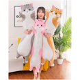 thumbnail image 1 of Cute Plush Cat Doll Cat Plush Pillow Doll Toy Soft Cat Stuffed Animals Long Pillow Toy Kitten Body Pillow Gift for Kids and Girlfriend(Gray,35.4")., 1 of 2