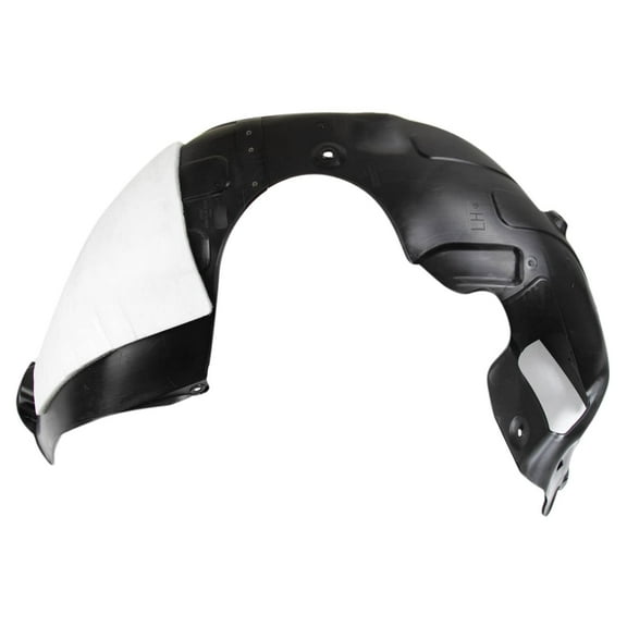 TRQ Front Left Inner Fender Liner Black Drivers Side Fits Select 2020 Hyundai Sonata HY1248182