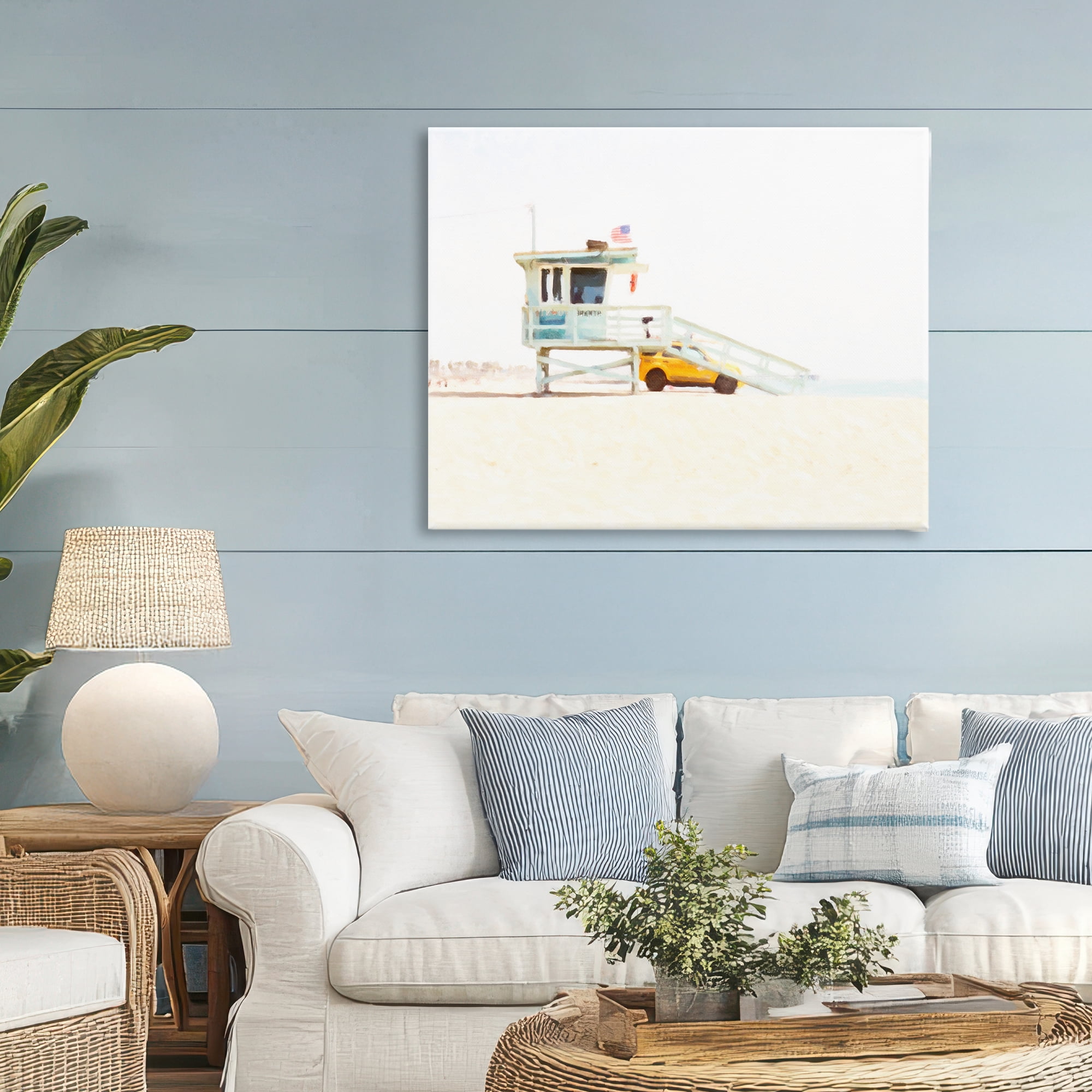 Stupell Industries Soft Light Lifeguard Station Canvas Wall Art, design by Kim Curinga