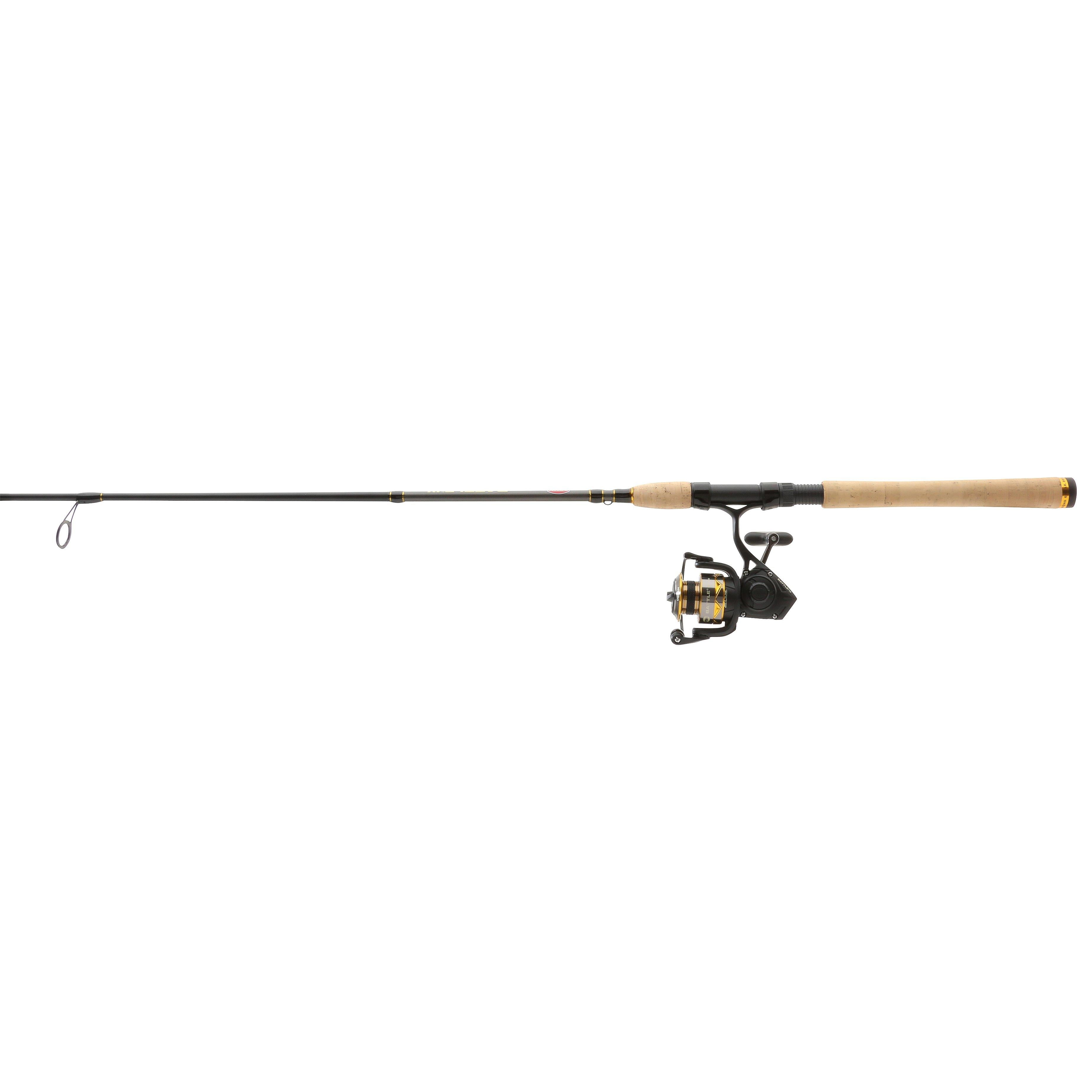 PENN Battle IV Spinning Fishing Combo, 6'6" Medium Light Rod, 2000 Size Reel