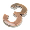 thumbnail image 1 of Bronce 5 Cm Puerta Número Habitación Dirección Dirección Oficina Hogar Casa Decorativo Tabulaciones - #3 Sunnimix Letra de bricolaje de dígitos de placa de puerta, 1 of 7