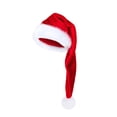 thumbnail image 2 of Long Christmas Hat 27.5 inch, Super Soft Plush Santa Hat for Adults Little Oness Warm Cozy Xmas Holiday Party Costume Family Gathering Photo Props Decor, 2 of 6