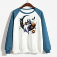 thumbnail image 3 of HOOJT Halloween Sweatshirts for Women Oversized Loose Long Sleeve Shirts Fall Round-Neck Blouses Cute Funny Printed Sweaters Crewneck Pullover Top Halloween Costumes, 3 of 8