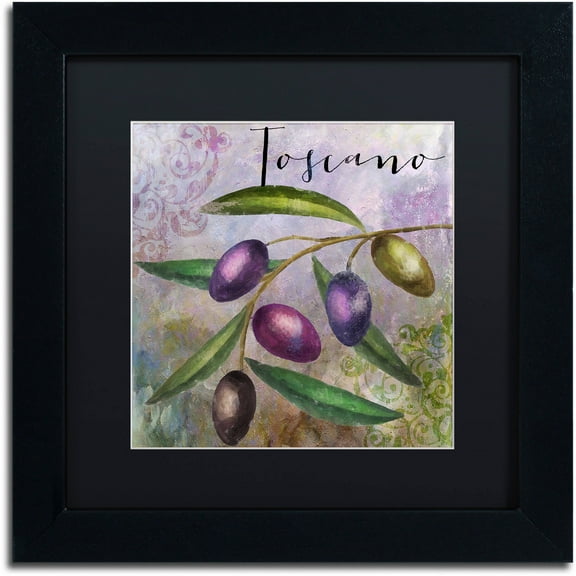 Trademark Fine Art "Olivia II" Canvas Art by Color Bakery Black Matte, Black Frame