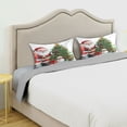 thumbnail image 4 of Ryvnso Satin Pillowcase Christmas Santa Claus2 Pillow Cases Standard Size 30x20in, 4 of 6