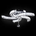 thumbnail image 3 of Modern Dimmable Crystal Led Ceiling Light 5 Arms Acrylic Crystal Chandeliers Stainless Steel Pendant Light Flush Mount Ceiling Light Fixture for Living Room Bedroom, 3 of 8