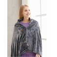 thumbnail image 5 of Luxury Microplush Fleece Blanket, Soft Lightweight Blanket, Perfect for Year-Round Comfort, Easy Care Machine Washable, Grey, 150 x 85 Cm, 5 of 5
