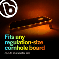 thumbnail image 5 of Brightz TossBrightz LED Cornhole Board Light Set, Lights for Edge & Hole, 2-Pack, Orange, Lights Only – Boards Not Included, 5 of 6