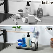 YIGII Instant Dry Sink Caddy Organizers, Countertop Wipe-Free Sink Organizer with Drying Stone
