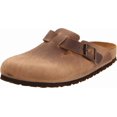 thumbnail image 1 of Zueco clásico con forma de arco Boston de Birkenstock, piel marrón tabaco, 46 EU, 1 of 2