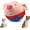 Red pig, variant on Active Moving Pet Plush Toy, 2025 New Squeaky Moving Dog Ball Toy Interactive Puppy Toys, Rechargeable Cartoon Plush Bounce Talking Toys to Keep Them Busy