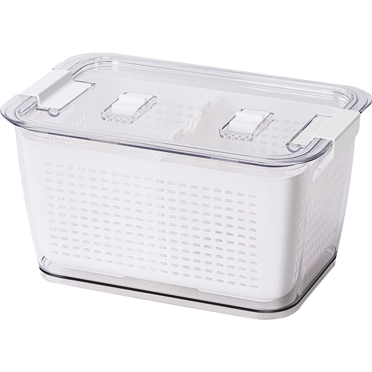 FreshKeeping Container Draining Crisper with Strainer Multifunctional