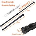 thumbnail image 3 of Tension Rods Shower 15.7 to 28 in Small Adjustable Curtain Window Rods in Extendable Telescopic Width Spring Cupboard Bars for Kitchen Utensils,Fit in The Spaces to Stay Up,2 Pack, 3 of 7