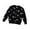 Black, variant on Kids Toddler Baby Girls Boys Autumn Winter Knit Sweater Star Print Long Sleeve Coat Cardigan Clothes Boy Large, Size 1-2 Years