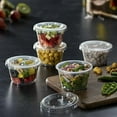 thumbnail image 2 of CHUANK 4 oz Plastic Clear Disposable Portion Cups with Lids for Sauce Cup BPA Free, 2 of 10