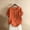 Orange, variant on Women's Plus Casual Easter Shirts Tops for Women Trendy Winter V Neck Women's Plus Size Linen Casual Loose Tunic Top Breathable & Comfortable Boho Blouse Summer Tops for Women 2025 Cotton