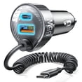 thumbnail image 1 of Cargador de coche LISEN 65W USB C de carga rápida para iPhone 16/15, 1 of 6