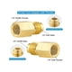 thumbnail image 2 of Adaptadores minisplit R410A, conector de puerto de vacío de carga R410A con conector hembra de 5/16 pulgadas a conector macho de 1/4 pulgadas, como se muestra, como se muestra, 2 of 5