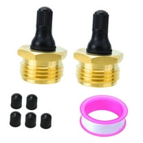Dickly 2 Pieces RV Brass Blow Out Plug Winterization Valve for Travel Trailers