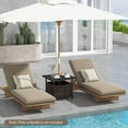 thumbnail image 2 of Costway Table d'Appoint en Acier Tressé Brun pour Terrasse, Jardin, Patio, Piscine, Mobilier, 2 of 10