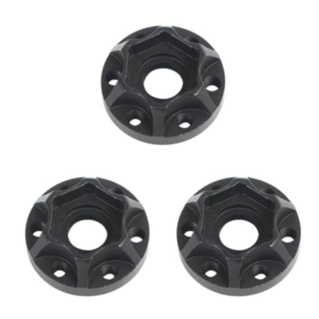maskred 4PCS Wheel Hubs for RC 1 10 Crawler 9 2 Wheel Rims High-Performance Upgrade Black 9mm 3Set