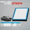 thumbnail image 3 of CF10374 HEPA Cabin Air Filter Replacement with Activated Carbon CP374 Fits Dodge Dart 2013-2015, Pontiac Vibe 2003-2008, Toyota Tacoma 2005-2020…, 3 of 7