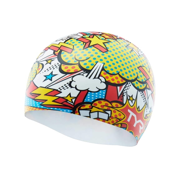 Tyr Silicone Swim Cap COMIC ACTION
