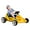 Yellow, variant on Qaba 6V Electric Go Kart for Kids with Music, Light, Horn, Blue