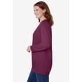 thumbnail image 3 of Woman Within Plus Size Crewneck Fleece Sweatshirt, 3 of 6