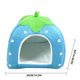 thumbnail image 3 of Apmemiss Clearance Winter Indoor Outdoor Pet House Foldable Yurt Strawberry Tent, Warm Shelter for Cats Dogs, Small Medium Breeds, Easy Storage, 3 of 8