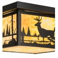thumbnail image 3 of Meyda Tiffany 153550 Hyde Park Deer Creek 2 Light 17" Wide Flush Mount Square Ceiling, 3 of 7