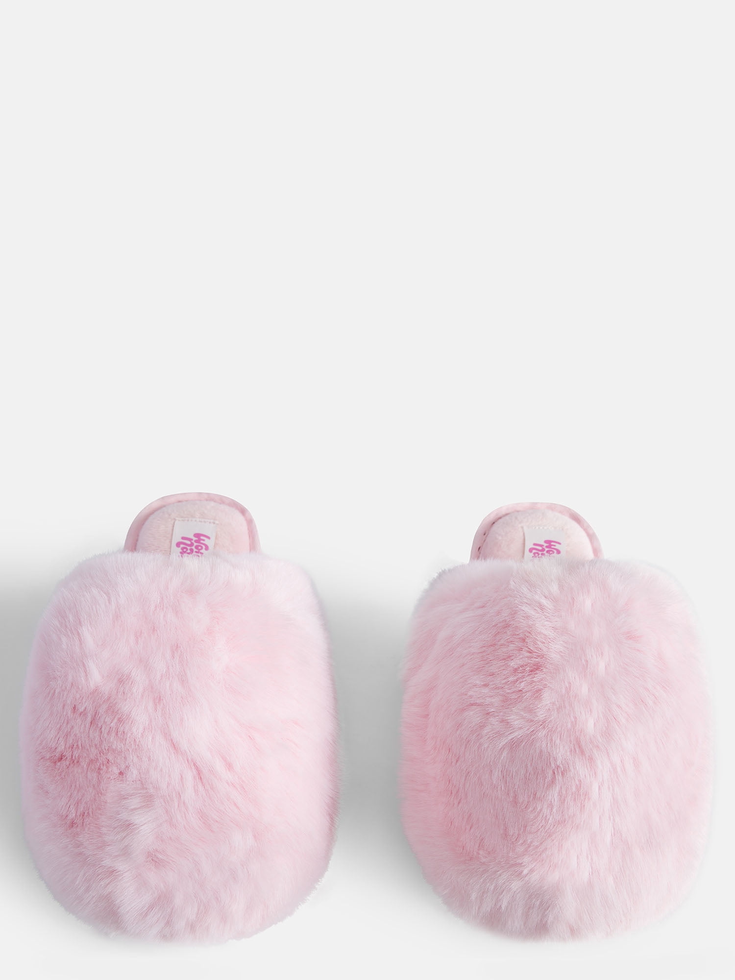 Wonder Nation Toddler, Little & Big Girls Faux Fur Puff Slippers