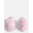 thumbnail image 6 of Wonder Nation Toddler, Little & Big Girls Faux Fur Puff Slippers, 6 of 6