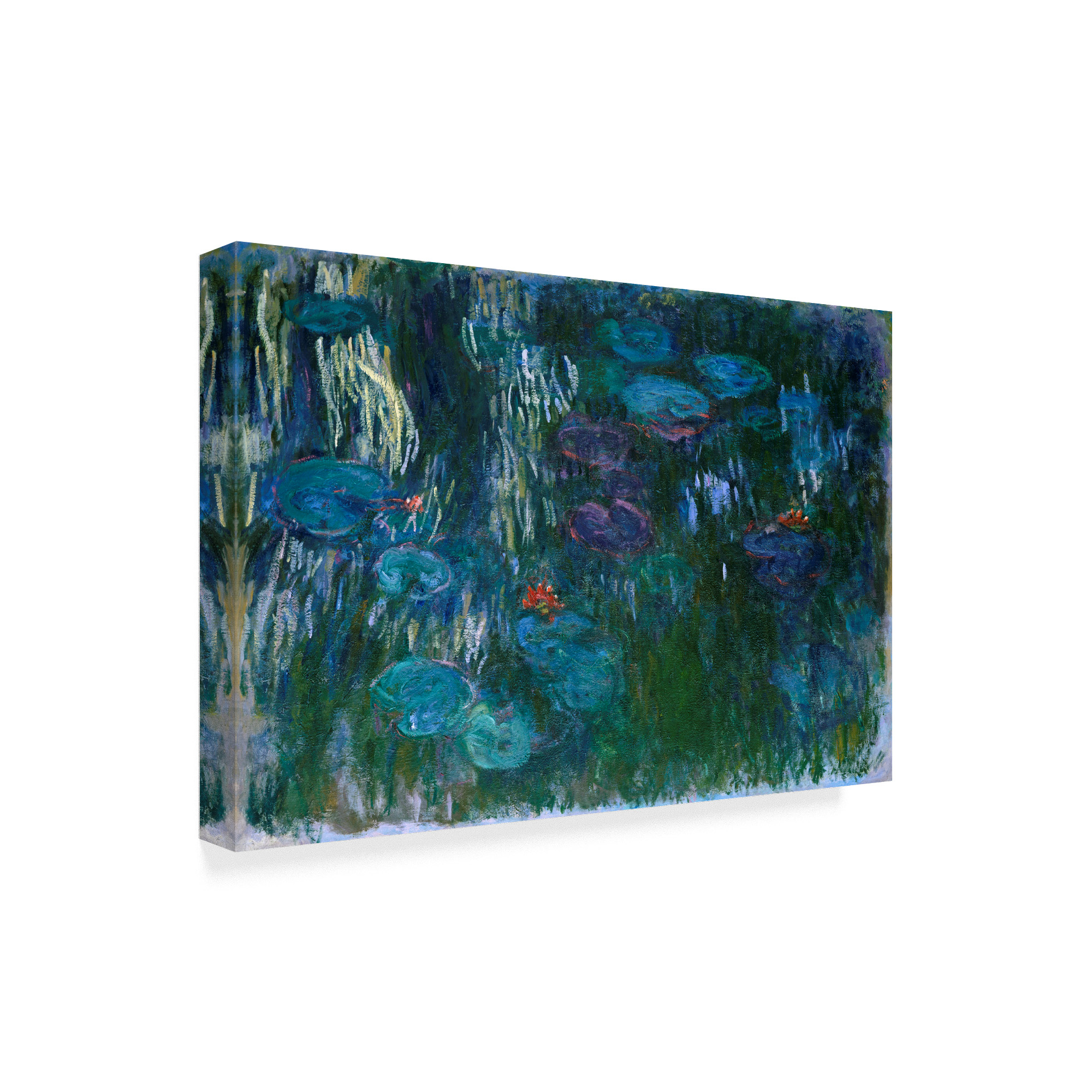 Trademark Fine Art 'Blue Water Lilies II' Canvas Art by Claude O. Monet