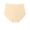 Beige, variant on Seamless High Waisted Underwear for Women Cheeky Underwear Wave Edge No Show Bikini Panties Ribbed Panties