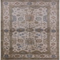 thumbnail image 1 of Ahgly Company Indoor Square Mid-Century Modern Puce Purple Oriental Area Rugs, 7' Square, 1 of 6