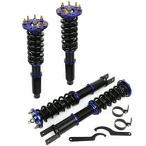 CCIYU Coilover Suspension Shock Absorbers Adjustable Coilovers Lowering Kit Fit for 2008 2009 2010 2011 2012 for Honda for Accord - Blue