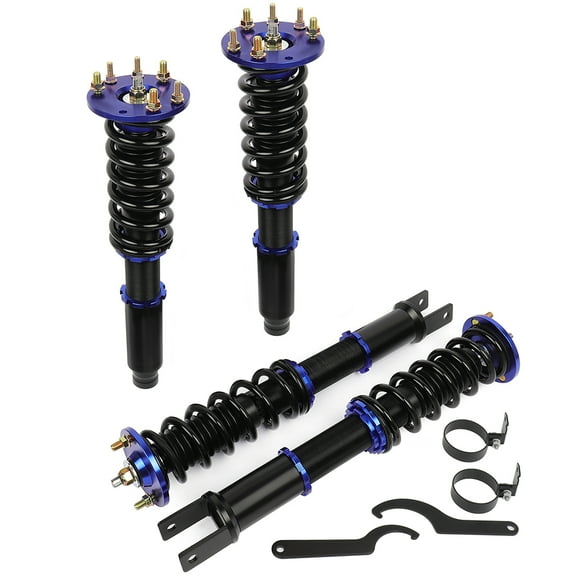 CCIYU Coilover Suspension Shock Absorbers Adjustable Coilovers Lowering Kit Fit for 2008 2009 2010 2011 2012 for Honda for Accord - Blue