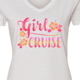 thumbnail image 4 of Inktastic Girl Cruise with flowers Women's V-Neck T-Shirt, 4 of 5