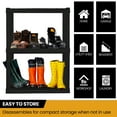thumbnail image 5 of Hyper Tough Garage Shelving Unit Heavy Duty 3-Tier 2-Pack 39"H x 30"W x 14"D, Black 300 lb Capacity, 5 of 7