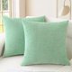 thumbnail image 1 of wonima02 CaliTime Throw Pillow Covers Decorative 16 X 16 Inches Pack of 2 Cozy Chenille Cushion Cases for Couch Sofa Bed Living Room Home Grey Green, 1 of 1