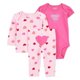thumbnail image 1 of Conjunto Carter's Child of Mine Para Bebé Niña 3 Piezas Estampado De Corazones, 1 of 4