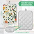 thumbnail image 6 of Yayeee Pot Holders Kitchen Heat Resistant with Pocket 7"x9.8" Cotton Oven Cooking Hot Pads, Green Floral Pattern, 6 of 7
