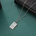 thumbnail image 5 of Stainless Steel Tarot Cards Necklace Vintage Tarot Jewelry Good Luck Amulet Pendants for Women, 5 of 7