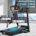 thumbnail image 5 of OBENSKY 2.5HP Foldable Treadmill for Home Quiet Folding Running Jogging Machine, 300 LBS, 5 of 7