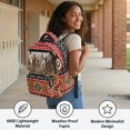 thumbnail image 4 of FUIALDOLG Breathable Bookbag for Back to School Elementary School, 600D Polyester Multi Pocket Kids School Backpack, Horse, 4 of 9
