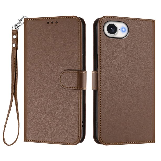 Funda Cartera GANGXUN para iPhone 16e – Cierre Magnético, Protección RFID, Correa Desmontable, Compatible con Carga Inalámbrica